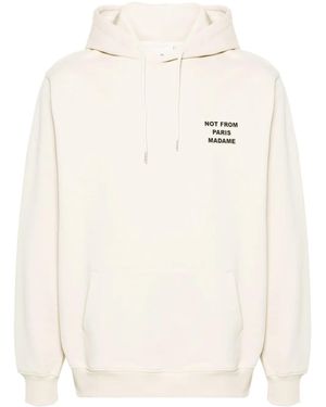 Drole de Monsieur Hoodie Mit Logo-Print - Natur