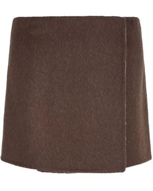 P.A.R.O.S.H. Logical Mini Skirt - Brown