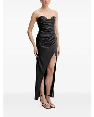 Bardot Vani Ruched Maxi Dress - Black