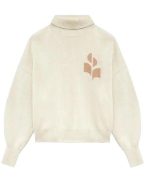 Isabel Marant ロゴ タートルネックセーター - ホワイト
