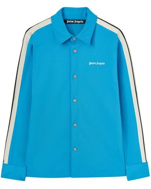 Palm Angels Classic Logo Track Shirt - Blue