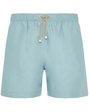 Benibeca Mele Drawstring-Waist Swim Shorts - Blue