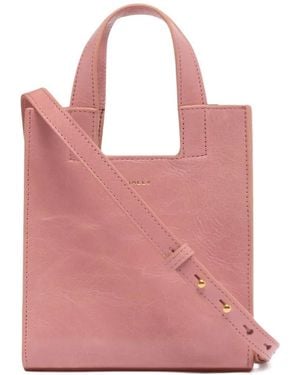 Bally Small Leather Tote Bag - Pink