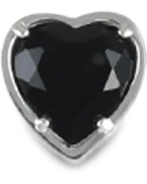 JUN/NAKAYAMA Love Heart-Shape Single Earring - Black