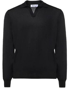 Galiana Polo-Collar Knitwear - Black