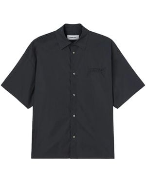 Ambush Logo-Patch Cotton Shirt - Black