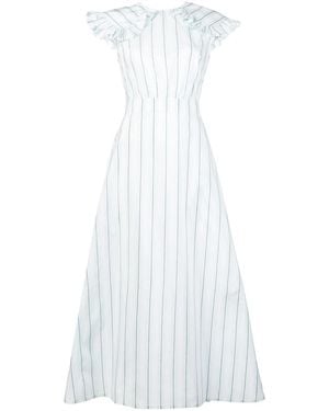 Calvin Klein Striped Pioneer Dress - White
