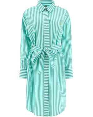 Ines De La Fressange Paris ストライプ シャツドレス - ブルー