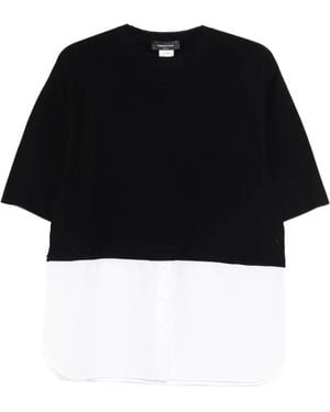 Fabiana Filippi Two-Tone Top - Black