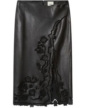 Isabel Marant Fulsa Leather Skirt - Black