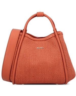 Max Mara Extra Small Marine Tote Bag - Red