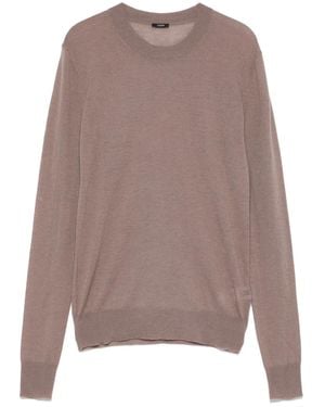 JOSEPH Cashmere Crew-Neck Top - Braun