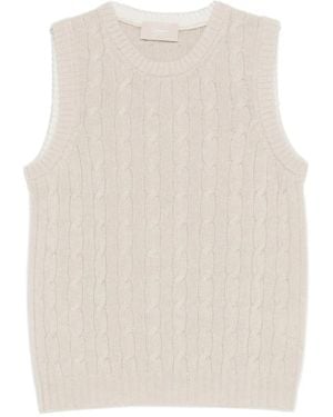 Drumohr Cable-Knit Top - Natural