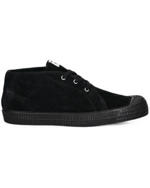 Novesta Ng Lone Star Lace-Up Suede Trainers - Black