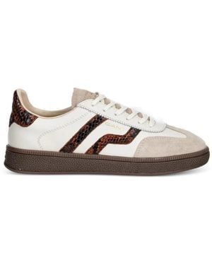 GANT Snakeskin-Effect Paneled Sneakers - White