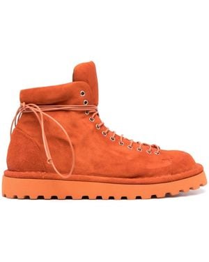 Marsèll Bottines En Daim À Lacets - Orange