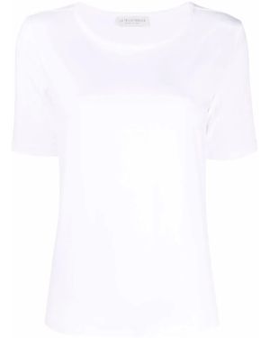 Le Tricot Perugia Scoop Neck T-Shirt - White
