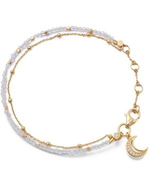 Astley Clarke Biography Moonstone Moon Bracelet - Metallic