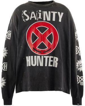 SAINT Mxxxxxx Bounty Hunter Sainty Hunter Long-Sleeve T-Shirt - Red