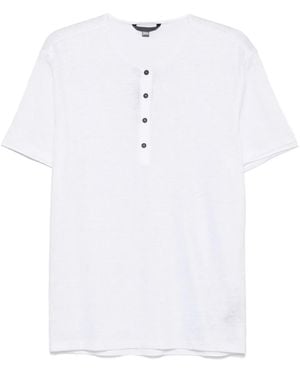 John Varvatos Linen Polo Shirt - White