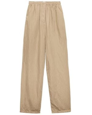 Prada Old Cotton And Linen Pants - Natural
