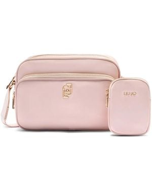 Liu Jo Logo-Detail Crossbody Bag - Pink