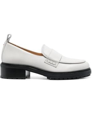 Aeyde Loafer Mit Runder Kappe - Grau