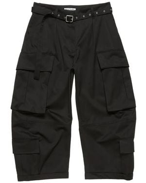 Acne Studios Belt-Detail Cargo Trousers - Grey
