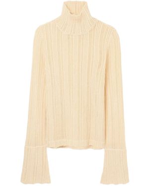 Séfr Maglione A Coste Con Collo Alto - Neutro