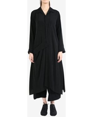 Yohji Yamamoto Draped Dress - ブラック