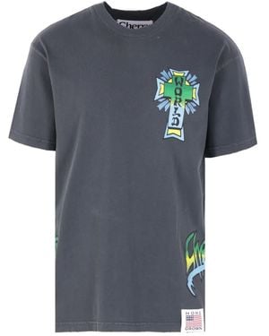Cherry World Graphic-Print T-Shirt - Blue