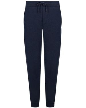 Canali Drawstring-Waistband Track Pants - Blue