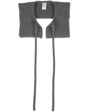 Plan C Col En Maille - Noir