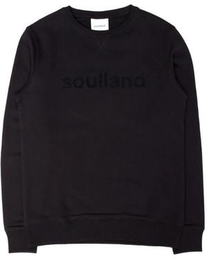Soulland Logic Willie Crew-Neck Sweatshirt - Black