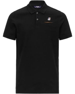 K-Way Polo Briac Con Logo E Taschino - Nero