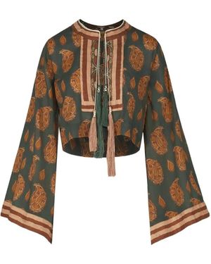 Johanna Ortiz Sun Whisper Paisley-Print Top - White