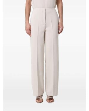 Hanita Pressed-Crease Straight-Leg Trousers - Pink