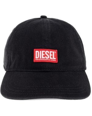 DIESEL ロゴ キャップ - ブラック