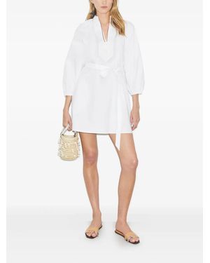 Kate Spade Whimsical Garden Belted Shirt Dress in Pink | Lyst