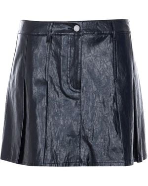 MICHAEL Michael Kors Lateral Zip Mini Skirt - Blue