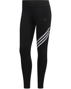 adidas Three-Stripe Leggings - Black