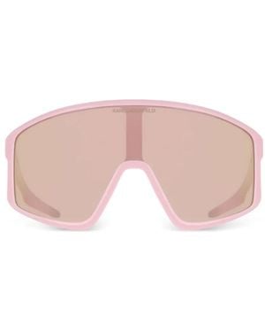 KARL LAGERFELD Geometric-Frame Sunglasses - Pink