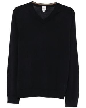 Paul Smith V-Neck Merino-Wool Sweater - Black