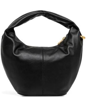 Furla Twisted-Handle Leather Tote Bag - Black