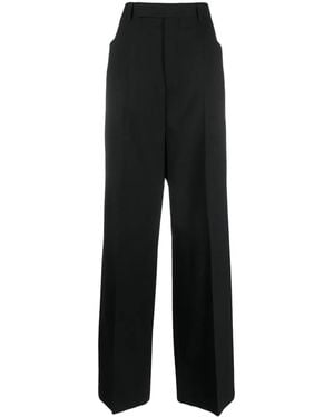 Rick Owens Pressed-Crease Concealed-Fastening Tailored Pants - Black
