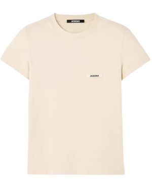 Jacquemus ロゴパッチ Tシャツ - ナチュラル
