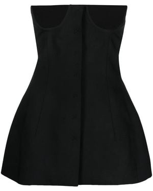 ALESSANDRO VIGILANTE Strapless Corset Top - Black