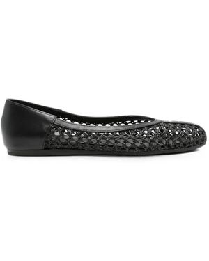 Ancient Greek Sandals Aeropi Woven-Design Ballet Flats - Black