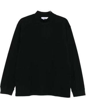 Stone Island Long-Sleeve High-Neck Sweater - Black