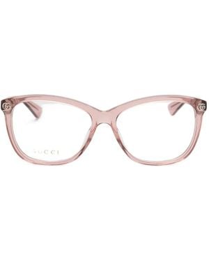 Gucci Cat-Eye Frame Glasses - Natural